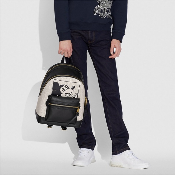 NWT , 🥰COACH Disney X Mickey Mouse Keith Haring Academy LIMITED edition 🎒😘 - Picture 4 of 16